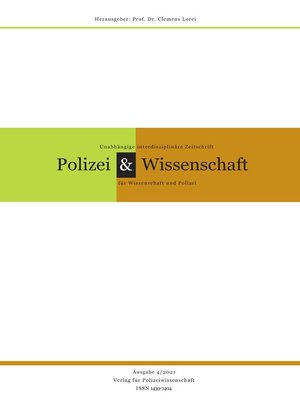cover image of Zeitschrift Polizei & Wissenschaft